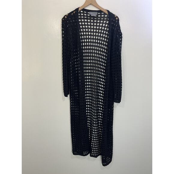 Scandi Minimalist Duster Cardigan One Size Quiet Luxury Preppy Old Money Witchy - Picture 1 of 13